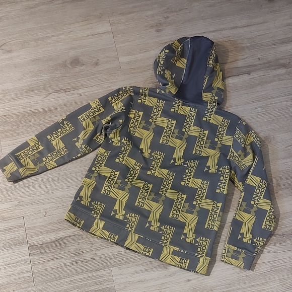 Under Armour Gray and Yellow Performance Jacket Youth Size L - Picture 8 of 9